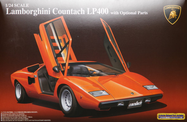 Aoshima 1 24 Lamborghini Countach LP400 w Optional Parts