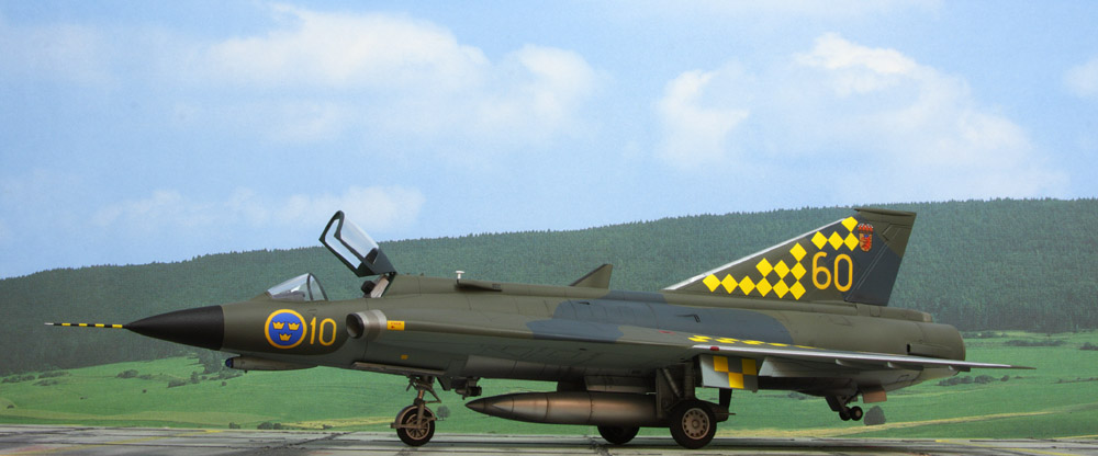 Saab 35 Draken. Hasegawa 1/48 J-35F Draken