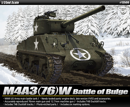 Academy 1/35 M4A3(76)W "Battle of the Bulge"