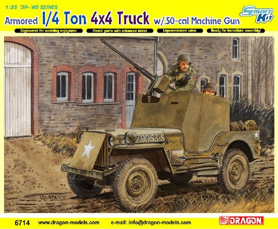 Dragon 1/35 Armored 1/4 ton 4x4 Truck W/ .50 cal Machine Gun
