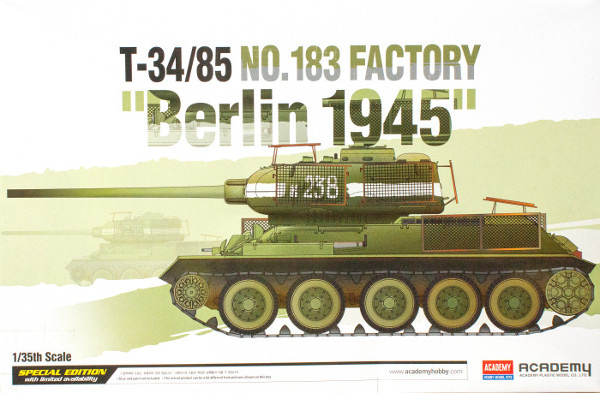 Academy 1/35 T-34/85 No.183 Factory "Berlin 1945"