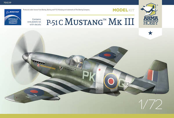 Arma Hobby 1/72 P-51C Mustang Mk.III
