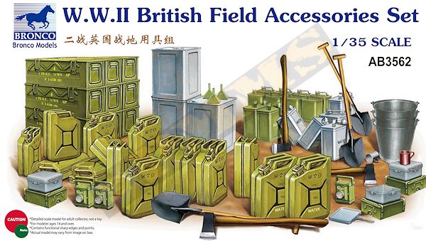 Bronco 1/35 WWII British Field Accessories Set