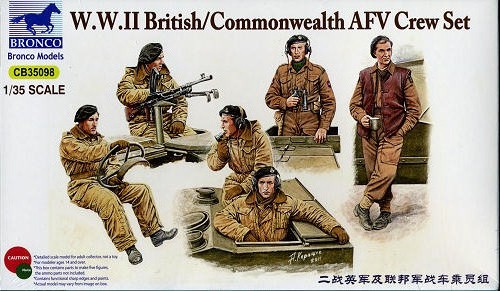 Bronco 1/35 WWII British/Commonwealth AFV Crew