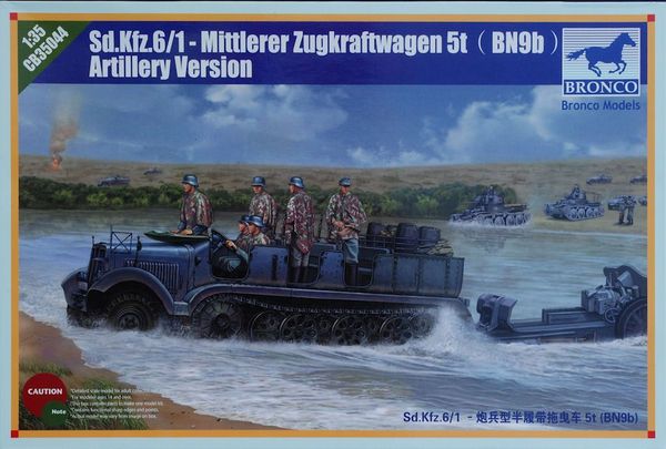 Bronco 1/35 Sd.Kfz. 6/1 5-ton Halftrack (Artillery Version)