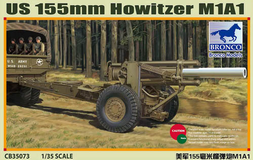 Bronco 1/35 US 155mm Howitzer M1A1
