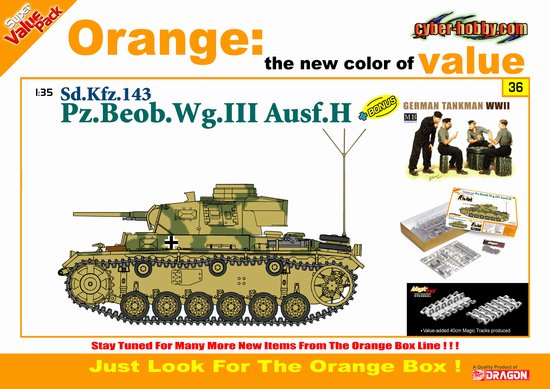 Cyber Hobby 1/35 SdKfz 143 PzBeobWg III Ausf H