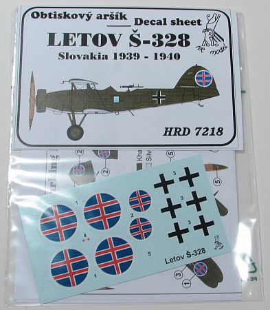 HR Model 1/72 Letov S-328 Decals