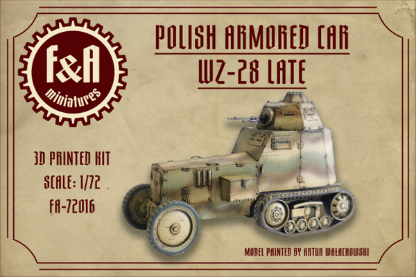 F&A Miniatures 1/72 Polish Armored Car WZ.28