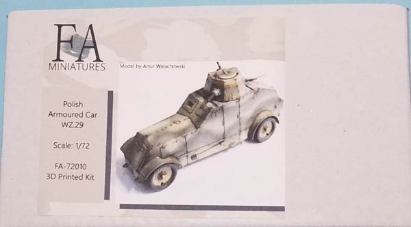 F&A Miniatures 1/72 Polish Armoured Car WZ.29