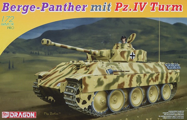 Dragon 1/72 Berge-Panther mit Pz.IV Turm