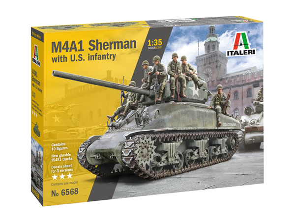 Italeri 1/35 M4A1 Sherman with US Infantry