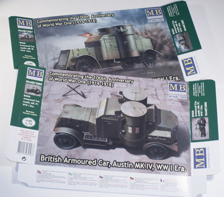 Master Box 1/72 WWI British Armored Cars