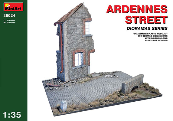 MiniArt 1/35 Ardennes Street Diorama Scene