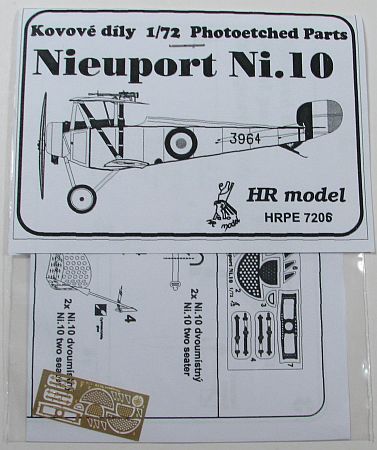 HR Model 1/72 Nieuport 10 Photoetch