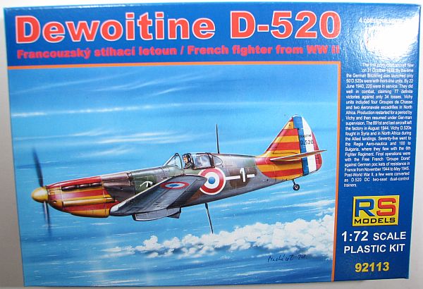 RS Models 1/72 Dewoitine D.520 Vichy
