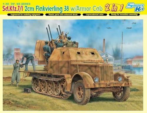 Dragon 1/35 Sd.Kz 7/1 2cm Flakvierling w/ Armored Cab