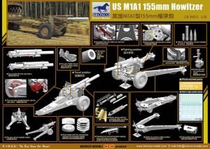 Bronco 1/35 US 155mm Howitzer M1A1