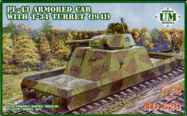 UM 1/72 PL-43 Armored Car with T-34 Turret (1941)
