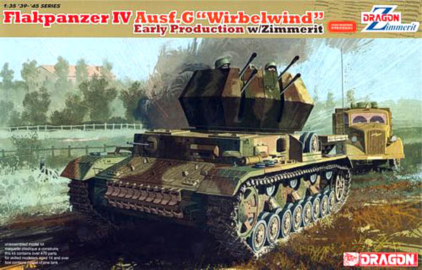 Dragon 1/35 Flakpanzer IV Ausf. G “Wirbelwind” Early Production w/ Zimmerit