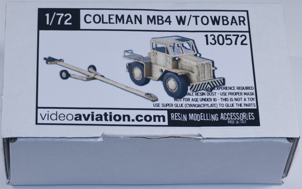Videoaviation.com 1/72 Coleman MB-4 Tow Tractor