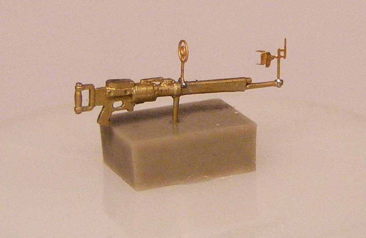 Degtyaryov DA machine-gun on TUR-5 ring mount    1/72 Mini World  # 7202 