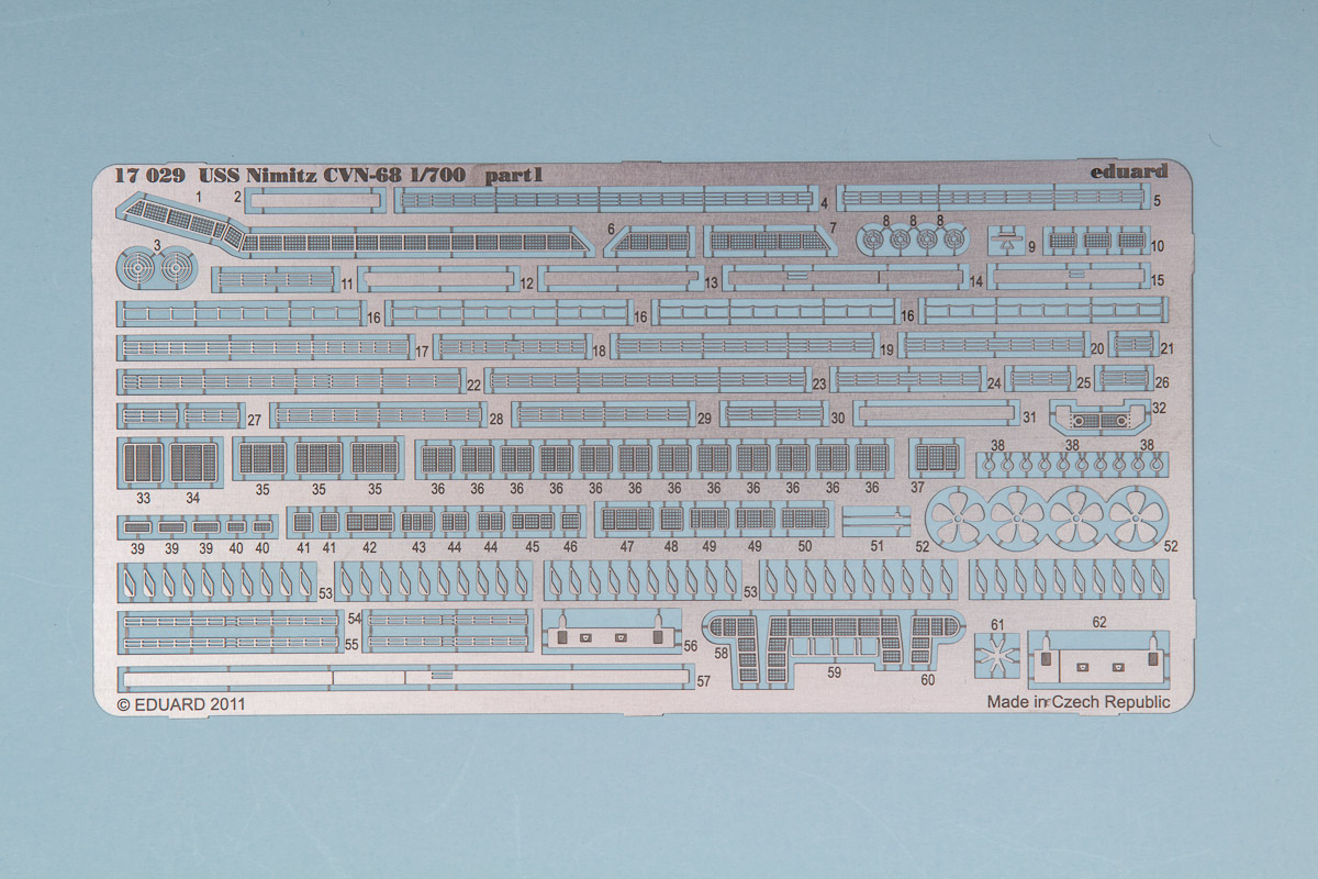 Internet Modeler Eduard 1/700 USS Nimitz CVN-68 Photoetch