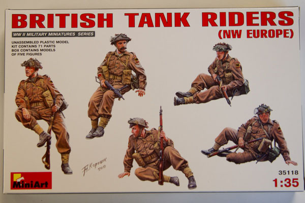 British Tank Riders in NW Europe - Miniature Model