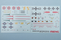 Meng 1/72 Fiat G.91R Gina Decals