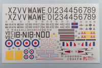 Dragon 1/72 de Havilland Vampire Decals