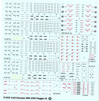 Trumpeter 1/48 MiG-23M Flogger B Decal Stencils