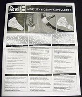 Revell 1/48 Mercury & Gemini Capsule Set Instructions