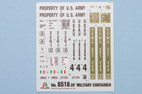 Italeri 1/35 20' Military Container Decals