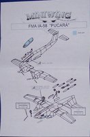 Miniwing 1/144 FMA IA 58 Pucara  Instructions