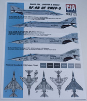 CTA Models 1/72 RF-4B of VMFP-3 Decals