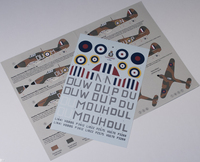 Plastic Planet Club 1/48 312. Czechoslovak Fighter Squadron in Battle Of Britain Decals