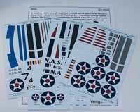 Yellow-Wings Decals 1/32 OS2U Kingfisher Decals 2