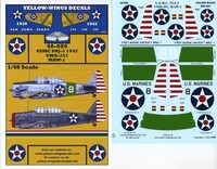 Yellow-Wings Decals 1/48 USMC SNJ-3 1942