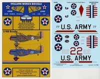 Yellow-Wings Decals 1/48 USAAC P-6E #1