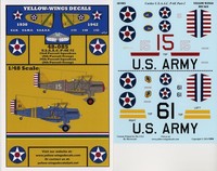Yellow-Wings Decals 1/48 USAAC P-6E #2
