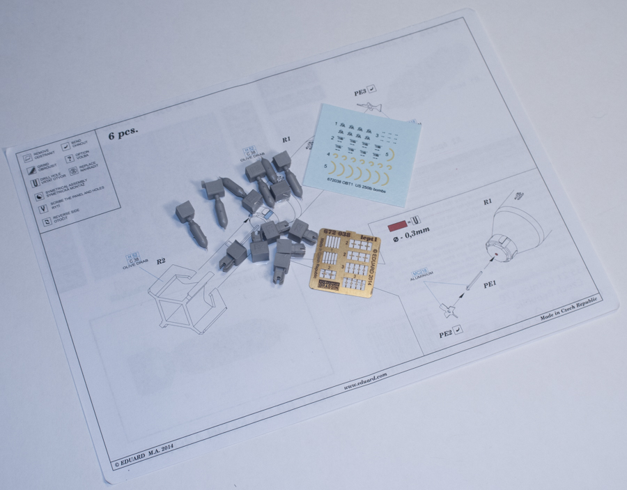 Internet Modeler Eduard 1/72 U.S. Bombs
