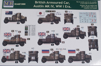 Master Box 1/72 WWI British Armored Cars 3