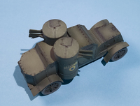 Master Box 1/72 British Armoured Car, Austin Mk.III, WWI Era 1