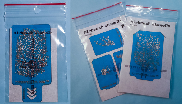 77propeller Airbrush Stencils
