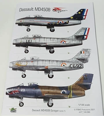 FFSMC Productions 1/144 Dassault MD450B Decals