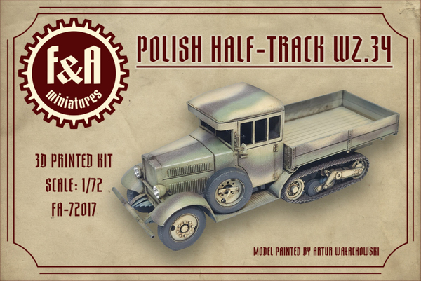 F&A Miniatures 1/72 Polish Halftrack Truck WZ.34