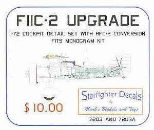 Starfighter 1/72 Curtiss F11C-2/BFC-2 Upgrade