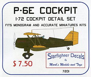 Starfighter 1/72 Curtiss P-6E Cockpit